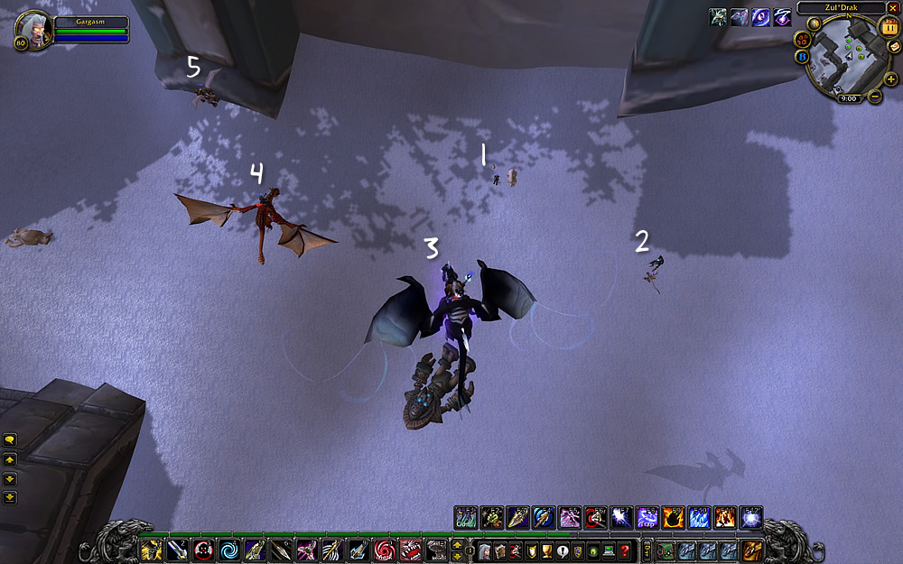 Hunter party at the Gondria spawn location