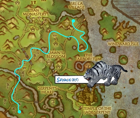 Savage Tiger Patrol Map in Jade Forest